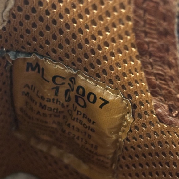 Twisted X Western Work Steel Toe Work Boots Brown & Texas Flag Size 10D - Picture 8 of 8